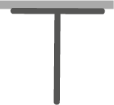 Darstellung Schreibtisch mit T-Fuß-Gestell