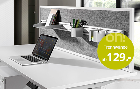 Trennwände für einen ergonomischen Arbeitsplatz