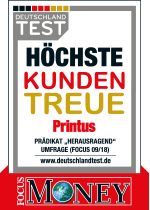 Höchste Kundentreue Printus hat das Prädikat in Höchste Kundentreue